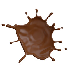Chocolate Milk splash 3d realistic