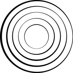 Lines in Circle Form . Spiral Vector Illustration .Technology round. Wave Logo . Design element . Abstract Geometric shape .