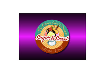 vintage ice cream shop