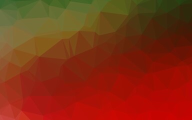 Light Green, Red vector abstract polygonal texture. A sample with polygonal shapes. New texture for your design.