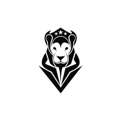 vector image of a lion head