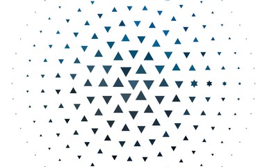 Light BLUE vector template with crystals, triangles. Triangles on abstract background with colorful gradient. Pattern can be used for websites.