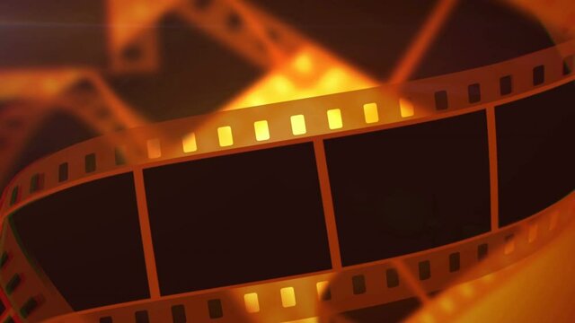 3D animation of a photographic film