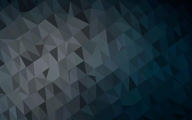 Obraz premium Dark Black vector abstract polygonal layout. Modern geometrical abstract illustration with gradient. Template for a cell phone background.