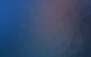Fototapeta premium Dark BLUE vector abstract mosaic background. Geometric illustration in Origami style with gradient. Completely new design for your business.