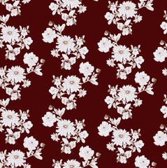 seamless flower pattern, floral print.