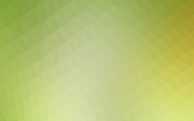 Light Green, Yellow vector abstract polygonal layout. A vague abstract illustration with gradient. Textured pattern for background.