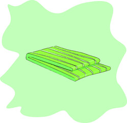 beautiful colored towel on a colored background-blot