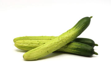 cucumber on white background