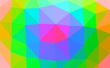 Fototapeta premium Light Multicolor, Rainbow vector blurry triangle pattern. Creative illustration in halftone style with gradient. Brand new style for your business design.