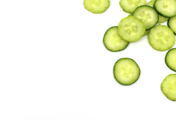 cucumber on white background