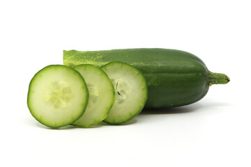 cucumber on white background