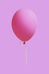 pink balloon isolated on pink
