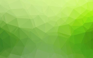 Fototapeta na wymiar Light Green vector blurry triangle template. Geometric illustration in Origami style with gradient. Brand new style for your business design.