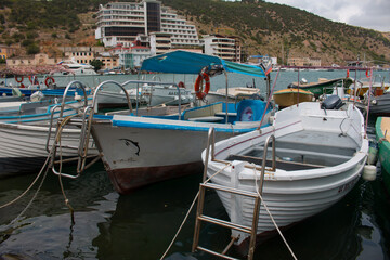 Balaklava Bay embankment. Republic of Crimea