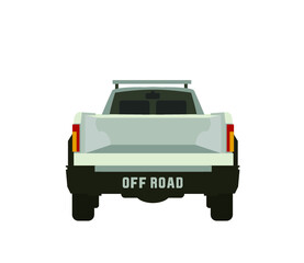 Pick up Off-road vehicle vector icon