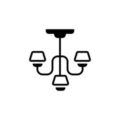 chandelier icon vector design trendy