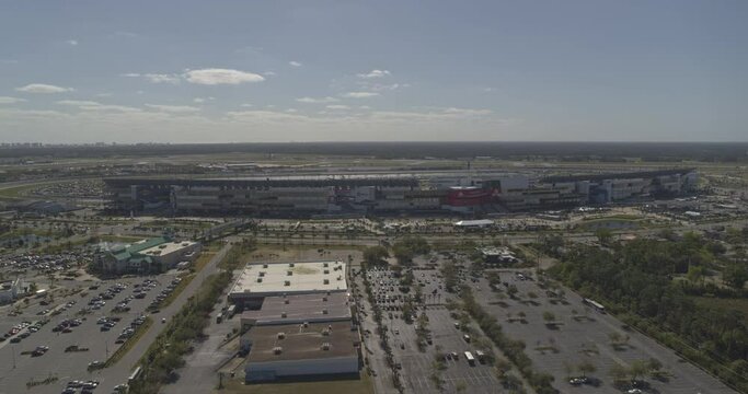 Daytona Beach Florida Aerial v9 flypast of the world renowned international speedway - DJI Inspire 2, X7, 6k - March 2020