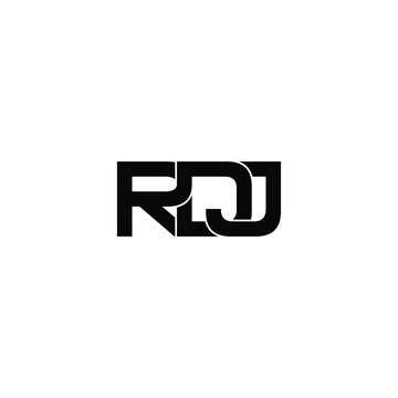 rdj letter original monogram logo design