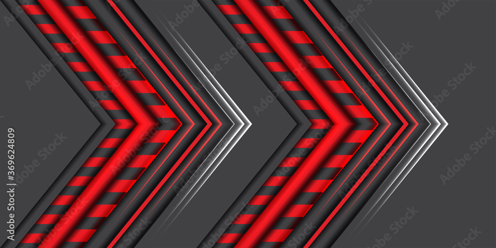 Poster modern futuristic background on layer shiny red with dark shadow black space with abstract style tec