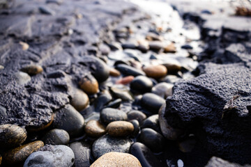 Fototapeta na wymiar stones on the beach