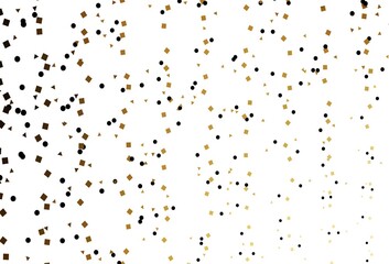 Fototapeta premium Light Yellow, Orange vector template with crystals, circles, squares.
