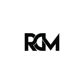 rdm letter original monogram logo design