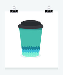 Coffee to go paper cup