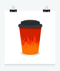 Coffee to go paper cup