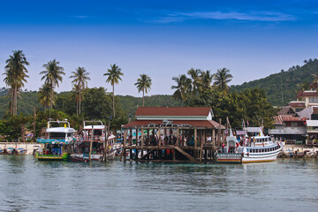 Fototapeta na wymiar ,Harbor of Ko Phi Phi Don Island, Krabi Province, Thailand, Asia