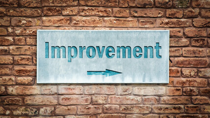 Street Sign to Improvement