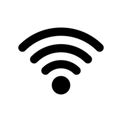 Wifi wireless icon. Internet flat icon symbol for applications.