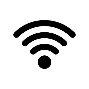 Wifi wireless icon. Internet flat icon symbol for applications.