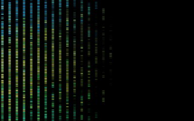 Dark Blue, Yellow vector backdrop with long lines. Decorative shining illustration with lines on abstract template. Pattern for business booklets, leaflets.