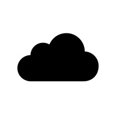 Cloud computing icon. Internet flat icon symbol for applications.