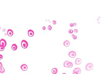 Light Pink vector cover with spots.