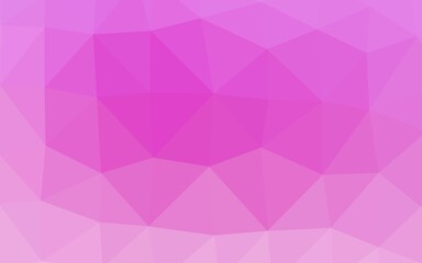 Light Pink vector abstract polygonal cover. Geometric illustration in Origami style with gradient. Template for a cell phone background.