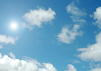 Cloudy sky background