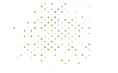 Light Blue, Yellow vector texture with disks. Blurred bubbles on abstract background with colorful gradient. Design for posters, banners.