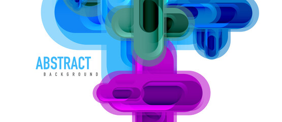 Modern vector glass cross shape abstract technology background for cover, placard, poster, banner or flyer