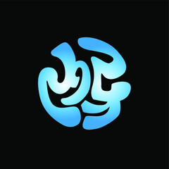 Rudra written in Devanagari Script. The name of lord Shiva.