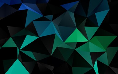 Light Blue, Green vector blurry triangle pattern. A completely new color illustration in a vague style. Textured pattern for background.