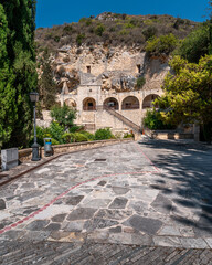 Agios Neophytos Monastery - is one of the best-known Greek Orthodox monasteries in Cyprus, located in Paphos district. One of the top tourist and religious attractions, unique place must see.