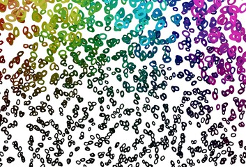 Dark Multicolor, Rainbow vector cover with spots.