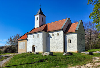 Old church in village Kostolany pod Tribecom, Slovakia