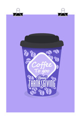 Coffee to go paper cup