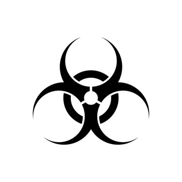 Virus danger attack icon. Internet flat icon symbol for applications.