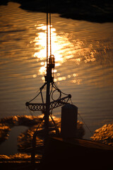 Mast Photograph in Sunset