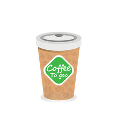 Coffee to go paper cup