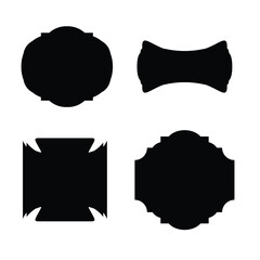 Blank vector shapes